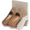 Virsus Ordina scarpe a parete di colore beige 1052, misura 25x17,5x27 cm, portascarpe antiscivolo salvaspazio per paia di scarpe, ideali per organizzare scarpe da uomo e donna (2)