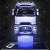 Lampephoto.fr - Lampada 3D Camion Truck R. Luce Notturna Tattile Camion Truck, Illusione 3D Led, Idea Regalo di Natale per Ragazzi e Ragazze Lampada da Comodino per Bambini o Adulti TOP