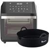 MasterPRO Roket 1100 - Friggitore d'aria senza olio e forno - Capacità 11L - Potenza da 1800 W - Schermata a LED tocco - Temperatura regolabile + Vestro del forno rotondo in silicone