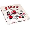 IMBALLAGGI ALIMENTARI PZ 100 SCATOLA PER PIZZA CM 33 X 33 PER ALIMENTI IN CARTONE ECOLOGICO IDEALE PER PIZZE PIADINE E PANINI