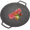 BORDSTRACT Padella per barbecue per fornelli a gas, piastre elettriche, griglie interne o esterne, piastra coreana rotonda, padella con rivestimento antiaderente (universale 30 cm)