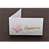 PIANETA CONFETTI SUPER PROMOZIONE 50 BigliettiniPERSONALIZZATI CON STAMPA NOME E DATA x Bomboniera nascita, Battesimo ROSA BIMBA (b669)