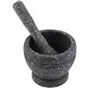 Tomotato Set di Mortaio e Pestello, Smerigliatrice Manuale in Plastica per Aglio, Utensile da Cucina per Macinare Le Spezie(#4)