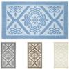 Olivo Tappeti OLIVO.shop | Tappeto Sardo in Cotone Riciclato, Tappeto Sardegna, Tappeti Sardi per Bagno, Cucina, Salotto, Tappetini Sardi SARDEGNA (AZZURRO, 70 x 130 cm)