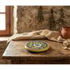 Generico Sotto pentola in ceramica siciliana blu giallo verde rosso di santo stefano di camastra decorata a mano barocco Art 19