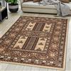 Carpeto Rugs Tappeto Orientale Salotto a Pelo Corto Beige 120 x 170 cm Classico Persian Design