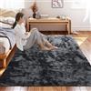 CUIMEI Tappeto Grande 80 x 110 cm, Facile da Pulire, Assorbente Alta Densità di Pelo, Varie Misure e Colori, Tappeto Bagno Camera Soggiorno, Grigio Scuro