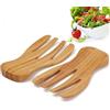 Paryou Salat Hands Tosser - Set di 2 posate da insalata, in bambù
