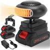 NNBWLMAEE Riscaldatore a batteria, nuovo riscaldatore portatile per auto a batteria 2026, riscaldatore d'ambiente senza fili, per ufficio e interni (10 cellules,Batterie * 2)