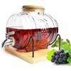 SENDEZ Barilotto da 3L con rubinetto in acciaio inox, distributore di bevande, botte per grappa, botte per vino, botte per whisky