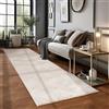 Carpetsale24 Tappeto Salotto Moderno Beige 80 x 250 cm Stile Scandinavo Boho 3D - Tappeto Soggiorno Pelo CortoIdeale per Cucina e Camera da Letto