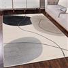Mazovia Tappeto Beige Moderno Geometrico - Soggiorno, Camera da letto, Sala da pranzo, Ufficio Rettangolo Certificato OEKO-TEX® Elegante - Crema - 80 x 150 cm
