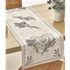 Confezioni Giuliana ® - Copritavolo Tovaglia Coprisedia jacquard cinigliato LAVANDA accessori coordinati Made In Italy - Runner 40x130