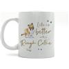 Image Industry Tazza in ceramica con scritta Life is Better Rough Collie, per amanti dei cani, tazza da caffè