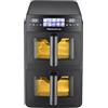 Dimensione Elettronica S.R.L. Friggitrice ad Aria Melchioni Giulia Doppio Cassetto Verticale 10L 2600W Display a Led Colorato Doppia Resistenza Silenziosa con Timer by Dimensione Elettronica S.R.L.