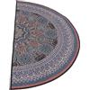 Ciieeo Tappeto Antiscivolo in Poliestere Mezzo Cerchio Bohemien Marrone Stile Vintage e Retrò e Non Trattenente Polvere per Camera da Letto e Soggiorno
