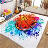 Generic Tappeto Salotto Moderno 120 x 170cmPittura sportiva di basket Tappeto per Camera da Letto Adolescenti Bambini Soggiorno Tappeto Flanella Decorazione Carpets Lavabile Antiscivolo Morbido Tappetino