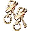 JXUFGYES Accendino a fiammifero permanente con accensione illimitata, apribottiglie portachiavi multifunzione, accendino a cherosene impermeabile, adatto for attività all'aperto, campeggio, come regalo.(Gold)