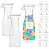 Tefola 3 pezzi contenitore per detersivi in polvere e pod, dispenser di detersivo liquido, ammorbidente, 500 ml/16 oz
