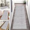 SGLGSTORE Tappeto Passatoia per Corridoio Antiscivolo Lavabile tappeto cucina Moderno Tappeti Runner 60X250CM Grigio Disegno Astratto Tappeto Runner ingresso interno Soggiorno Antimacchia Tappetino per metro