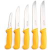 Shov Coltello da macellaio, coltello da cucina, coltello da macellaio, 5 pezzi, in acciaio inox, qualità professionale