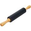 KADAX Rotolo di impasto in silicone Kadax con uno strato anti -hub, rotolo con una maniglia adattata, rullo di pasta, perno a rotolamento per pasta sfoglia, piroggen, pasta (nero)