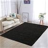 Arreditaly Tappeto Shaggy A Pelo Lungo Antiscivolo Moderno Per Salotto Camera Soggiorno In Diversi Colori E Misure, Colore Intenso e Brillante (70 x 250 Cm, Nero)