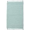 THEKO | Tappeto Dhurry in 100% cotone a tessitura piatta Tappeto Happy Cotton | Tessuto a mano | Colore: menta | 160x230 cm