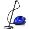 GYMAX Pulitore a Vapore Professionale 2000W per Uso Domestico, Scopa a Vapore Elimina il 99,9% di Virus, Rosso, 114,3x43,2x22,9 cm (Blu)