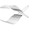 Homeponnew Pinze da taglio in acciaio inox per arrosto di carne, pane, senza sforzo, per affettare cibo, per cucina, frutta, verdura, pane, manzo