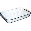 5 five simply smart Pasabahce 5857440 Tegame Rettangolare Borcam In Vetro, Cm 40 x 27 x 6 H