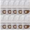YUETTYY Confezione da 4/10 sacchetti di ricambio per aspirapolvere Nilfisk Buddy II 12 18 12L 18L/INOX - 81943048 sacchetti filtro in pile per aspirapolvere (confezione da 10)