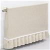 JINGSHIQIAOPL Copritermosifone per La Casa, Parapolvere in Tessuto Misto con Aperture Laterali e Lacci, Copri Termosifone Stoffa Lavabile In Lavatrice, da 40 cm a 260 cm(Beige,40cm/16in)