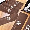 Obliqwin Tappetino Autoadesivo per Scale - 5 pezzi Long Tappetini Luminosi Antiscivolo Per Scale Tappetino per Scale Protezione Interne In Gradini Legno per Bambini Anziani e Animali