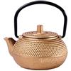 Yardwe Teiera in ghisa, teiera con infusore, piccolo bollitore da tè giapponese con manico per tè sciolto (2, 83 , 75 x 1, 175 cm dorato)