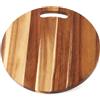 INTRECCI Tagliere Acacia Rotondo, Elegante Asse da Cucina per Pizza, Pane, Affettati e Aperitivi, Tagliere da Portata in Legno Naturale Robusto e Versatile
