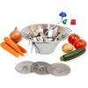 MOHOME Passaverdure Manuale Acciaio Inox 18/10 Made in Italy Diametro 33 cm Passapomodoro Schiaccia Verdure 3 Filtri Interscambiabili Passatutto Professionale Maniglia Ganci Verdure Frutta Salse