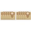 YUETTYY 5/10 sacchetti per aspirapolvere a umido e a secco, 20 l, sacchetti di ricambio per aspirapolvere Einhell BT-VC 1250S 1250 TVC 18/20 Li S-Solo (10 pezzi)