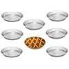 Generico Set di 7 Stampi per Tortiera in Alluminio, Diametri da 20 a 32 cm, per Pastiera e Pizza