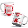 quickgadget Idea Arredo Casa regalo Tazza Sport in ceramica sport per tifoso calcio Bari, personalizzato con FOTO + Nome e Numero