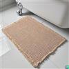 SHIMOH Tappetino da bagno a nido d'ape, super assorbente, antiscivolo, per pavimento del bagno, lavabile in lavatrice, con nappe, retro in gomma, ultra morbido (marrone, 45,7 x 76,7 cm)