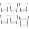 Generico Set di Bicchieri da Acqua in Vetro Trasparente 6-12 Pezzi - Bicchieri Resistenti e Lavabili - Perfetti per Acqua, Bibite e Cocktail - Design Classico (6) -104524