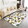 Loussiesd Tappeto da salotto con trattore e escavatore, 100 x 150 cm, per veicoli da costruzione, tappeto decorativo per camion e auto, per ragazzi e ragazze
