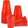 DETERMONDO 1000 Bicchieri Rossi Plastica 180 ml Bicchieri Plastica Rossi per Natale Capodanno Feste ed Eventi