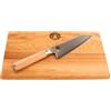 Palatina Werkstatt ESCLUSIVO - Kai Shun Coltello Limit DM-0777W, Cuoco giapponese kiritsuke concesso su Classic Bundle + Limit botte concesso su tagliere in legno, 30x18 cm