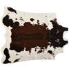 Marbeine Tappeto in finta pelle di mucca, tappeto per decorazione casa, pelliccia, tappeto per camera da letto, soggiorno, cresica, bagno, carpetta (110 x 85 cm)