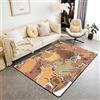 Loussiesd Capybara Area Tappeto 150x200cmKids Regali per Capybara Amanti Soggiorno Tappeti Cartoon Capybara Animali Amanti Tappeto Arancione Marrone Interno Tappetino