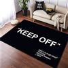 MBOAH Tappeto Personalizzato Nero Tenere Fuori - Camera Da Letto, Soggiorno, Decor Ragazzo - Bianco Fresco Regalo Per Il Suo 60X90cm