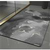 vicusse Diatomite Stone Bath Mat - Tappetino da bagno in pietra morbido e confortevole, estremamente assorbente, perfetto tappetino da bagno antiscivolo, adatto per diversi stili di casa, 40 x 60 cm 7