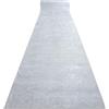 rugsx Passatoia antiscivolo LOTUS SMOOTH 52421 Melange grigio - Lavabile - 60x320 cm - Runner per corridoio e cucina